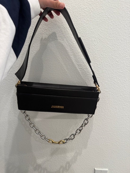 Jacquemus Handbags - Jacquemus Black le ciu ciu Chain-Detail Shoulder Bag
